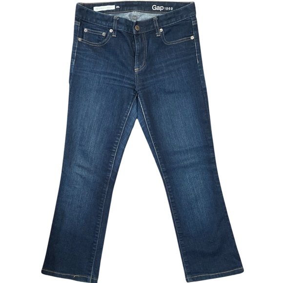GAP Perfect Boot Dark Blue Denim - Picture 1 of 6